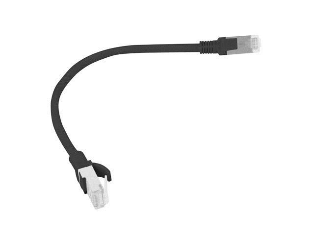 Lanberg PCU5-10CC-0025-BK netværkskabel 0,25 m - Cat5e U/UTP, RJ-45, sort