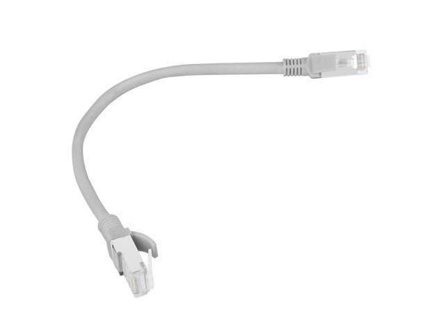 Lanberg PCU6-10CC-0025-S netværkskabel - Cat6 U/UTP, RJ45 han/han, 0,25 m, grå