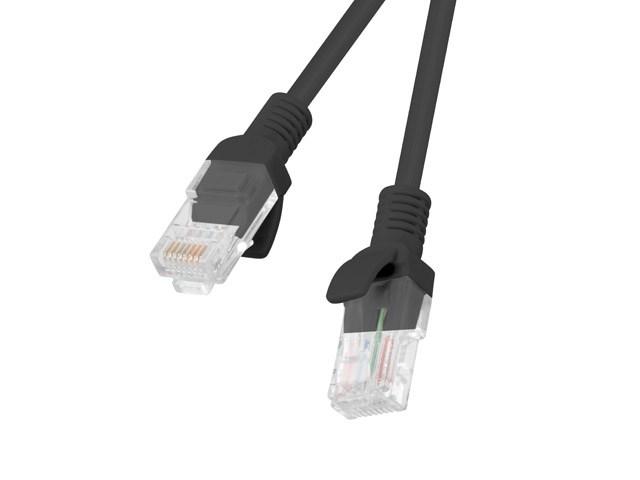 Lanberg PCU6-10CC-0300-BK netværkskabel Cat6 U/UTP 3 m - sort (RJ45 til RJ45)