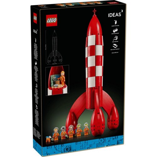LEGO Ideas 21367 Tintin Måneraket - voksen byggesæt