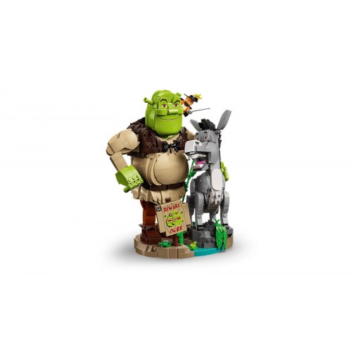LEGO Icons 72423 Shrek, Æsel og Den Bestøvlede Kat - udstillingsmodel til voksne