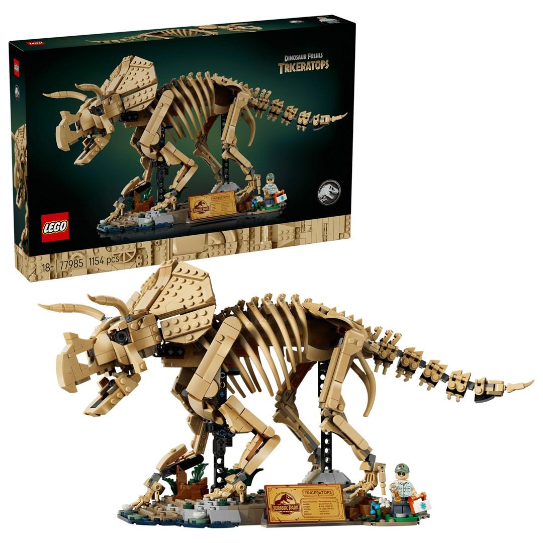 LEGO Jurassic World 77985 Dinosauriefossiler: Triceratops - byggesæt til voksne (18+)