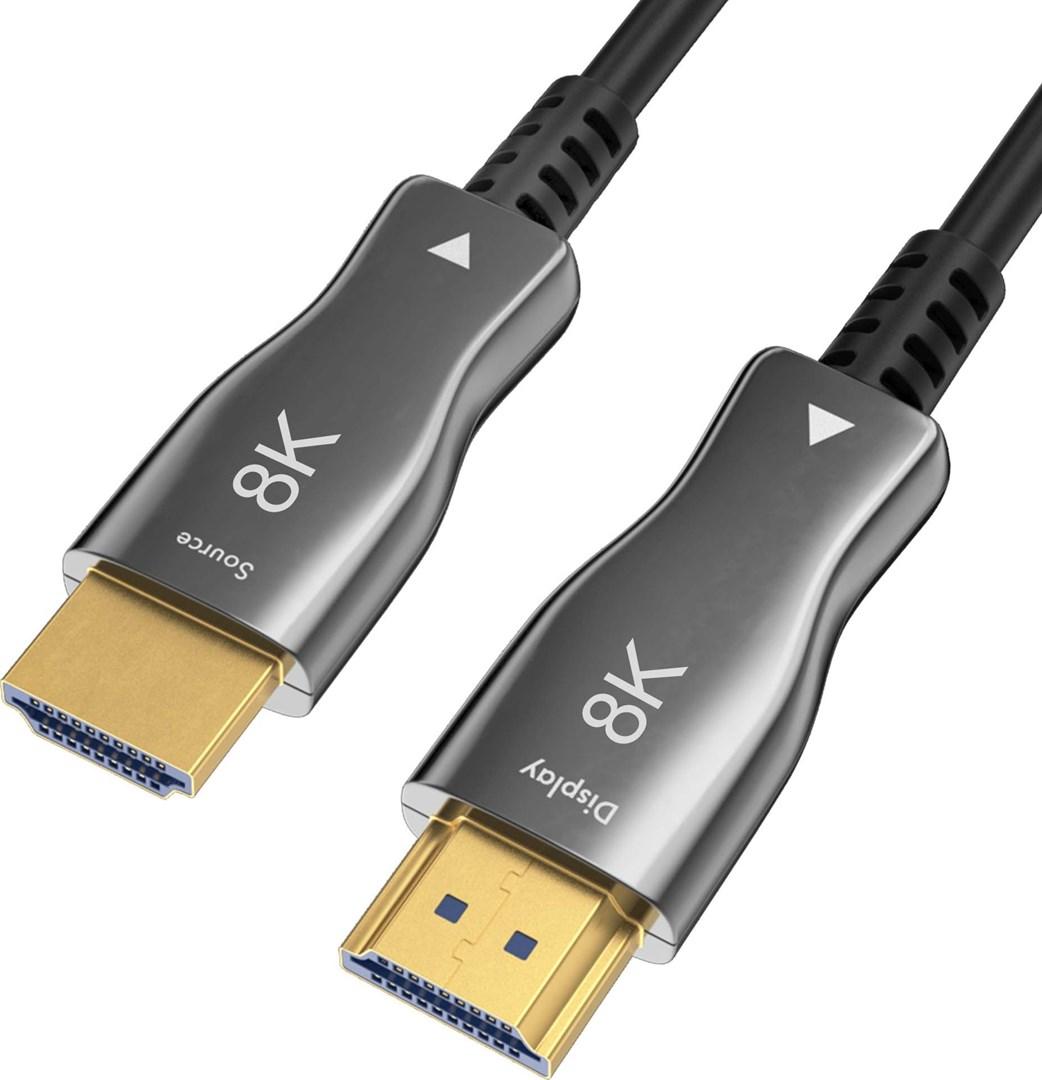 Claroc HDMI 2.1 AOC-kabel 10 m - 8K@60Hz, 4K@120Hz (M/M)