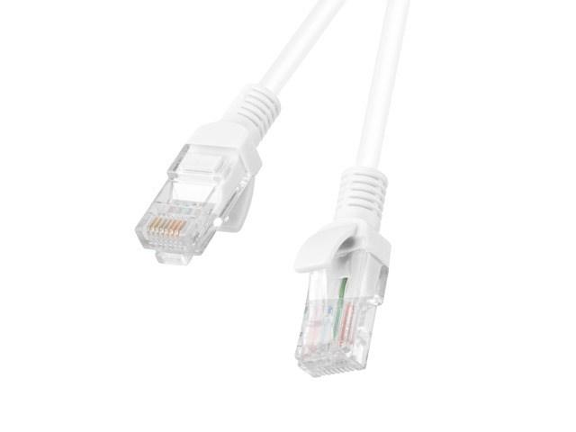 Lanberg PCU6-10CC-0100-W netværkskabel - Cat6 U/UTP, RJ‑45, 1 m, hvid