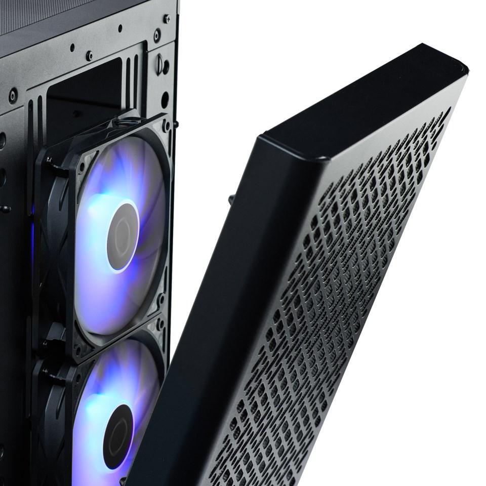 Cooler Master Elite 502 midi tower - sort PC kabinet