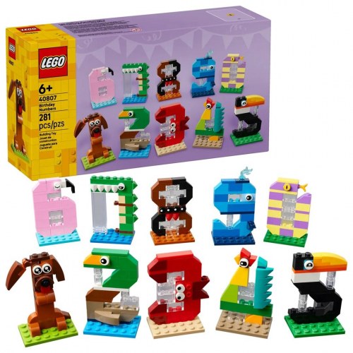 LEGO 40807 Fødselsdagsnumre - byggesæt 6+ (281 dele)