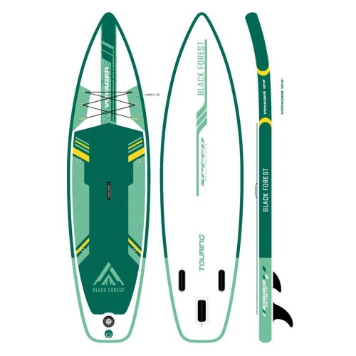 Extralink Voyager 10’6 oppusteligt SUP-board - 320 × 71 cm, turkis/grøn