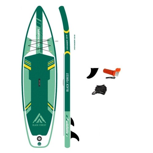 Extralink Voyager 10’6 oppusteligt SUP-board - 320 × 71 cm, turkis/grøn