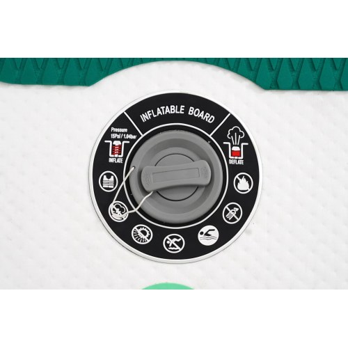 Extralink Voyager 10’6 oppusteligt SUP-board - 320 × 71 cm, turkis/grøn