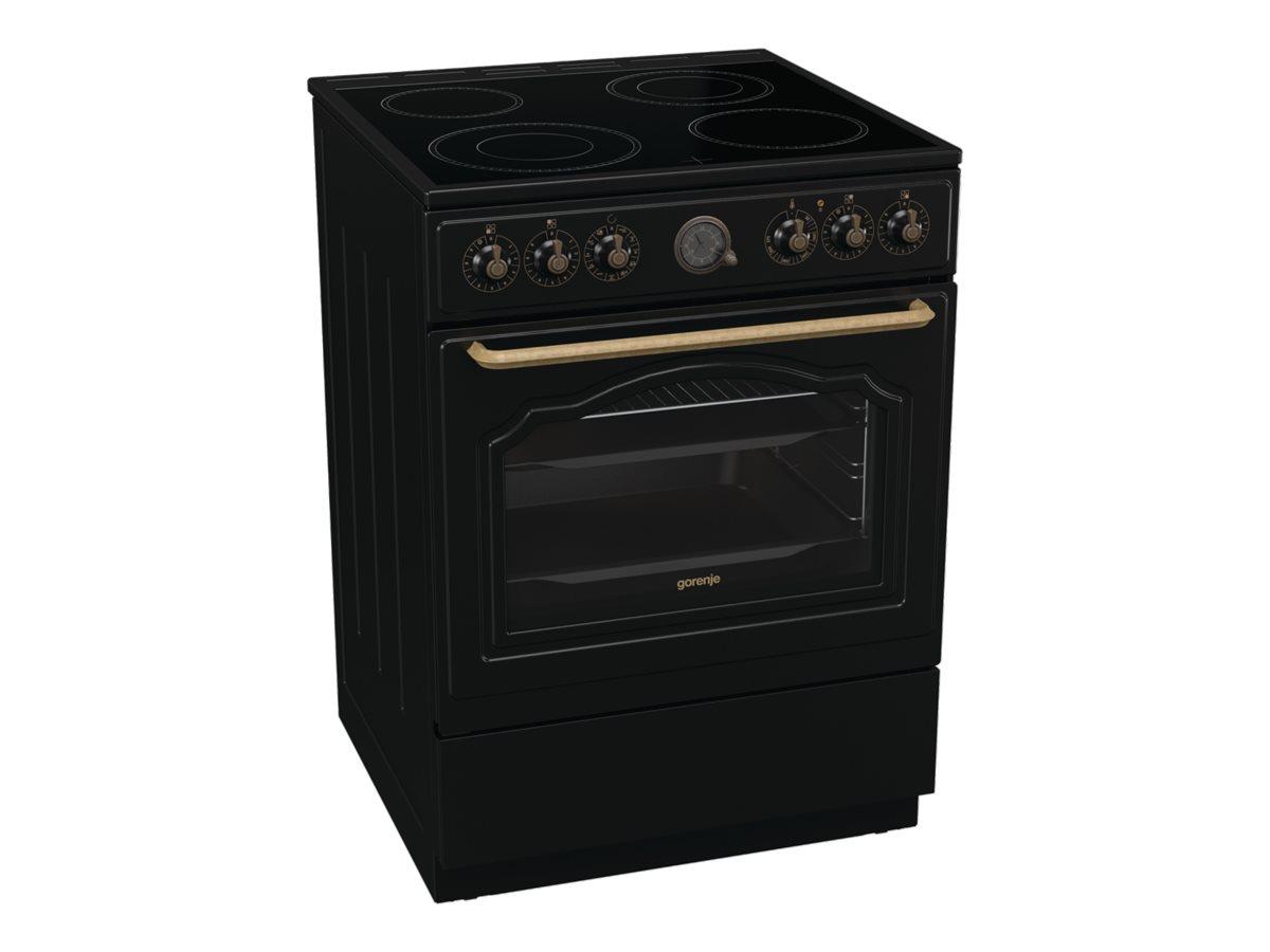 Gorenje Classic GECS6B70CLB fritstående komfur - keramisk kogeplade, sort billede