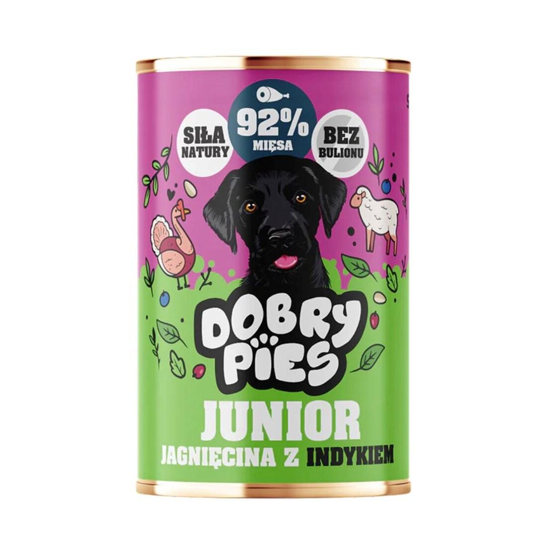 Dobry Pies Junior vådfoder - lam med kalkun, 400 g billede