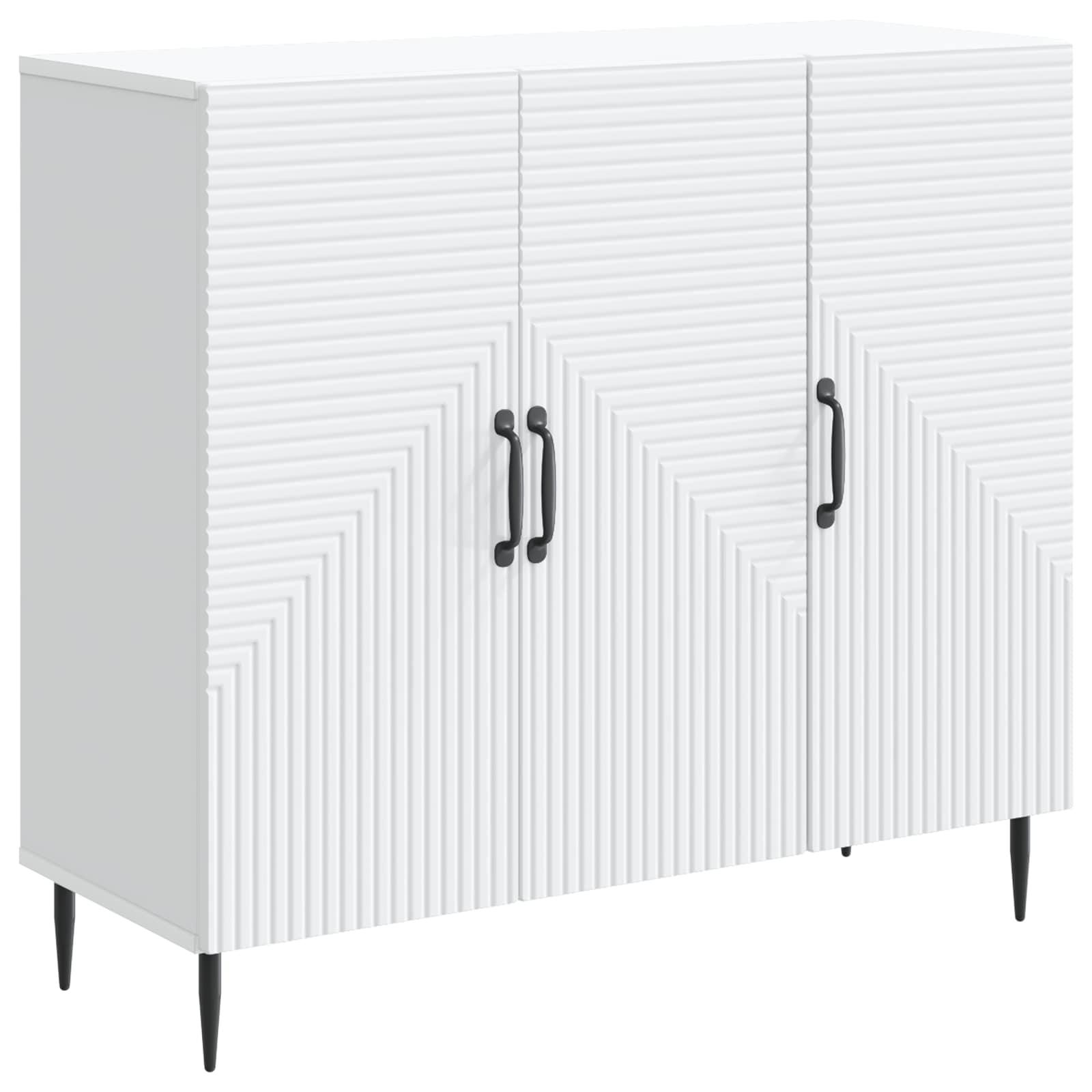 Sidebord Hvid 89 x 34,5 x 80 cm Konstrueret træ billede