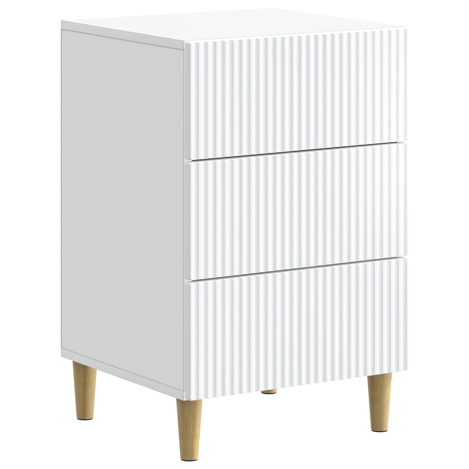 Natskab med skuffe Hvid 43 x 41 x 66,5 cm Konstrueret træ billede