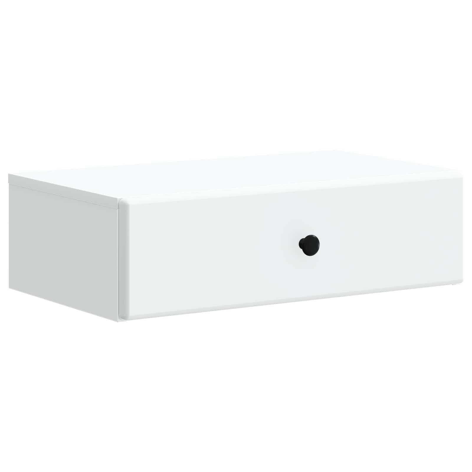 Væghængt Sideskab Hvid 59 x 34,5 x 17 cm Konstrueret træ billede