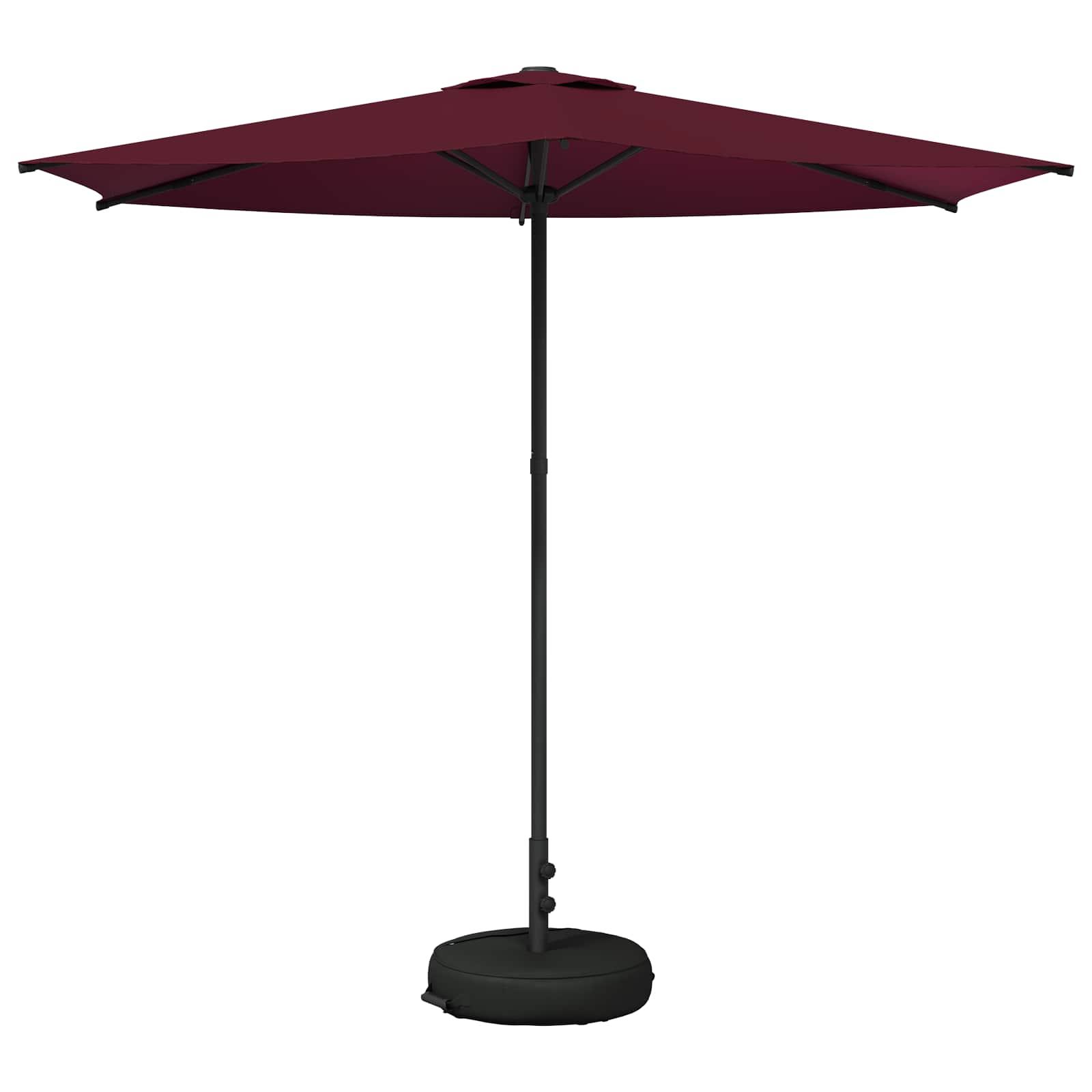 Haveparasol 270 x 270 cm Polyester Rektangulær Bordeaux Rød billede