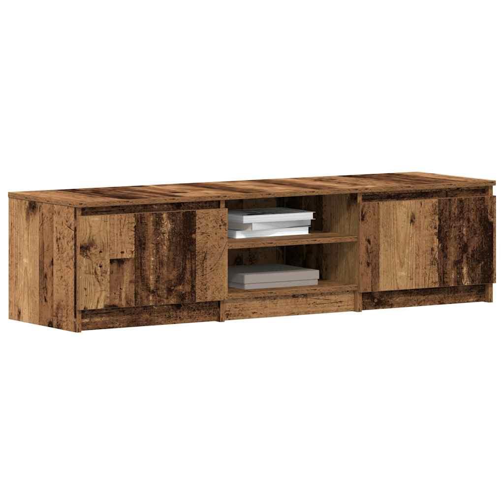 TV-skab gammelt træ 140x40x36 cm konstrueret træ billede