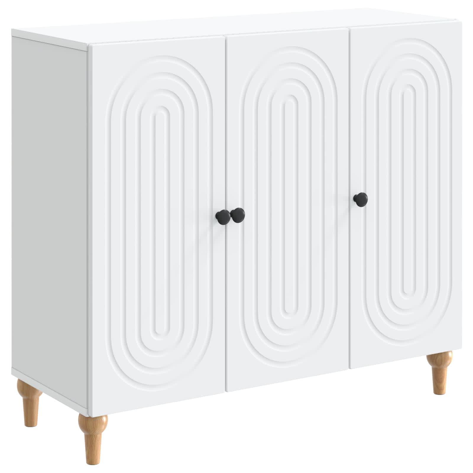 Sidebord Hvid 89 x 34,5 x 80 cm Konstrueret træ billede