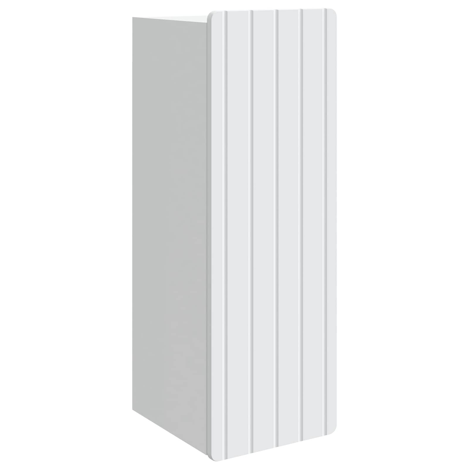 Vægmonteret skab Hvid 33 x 34,5 x 94 cm Konstrueret træ billede