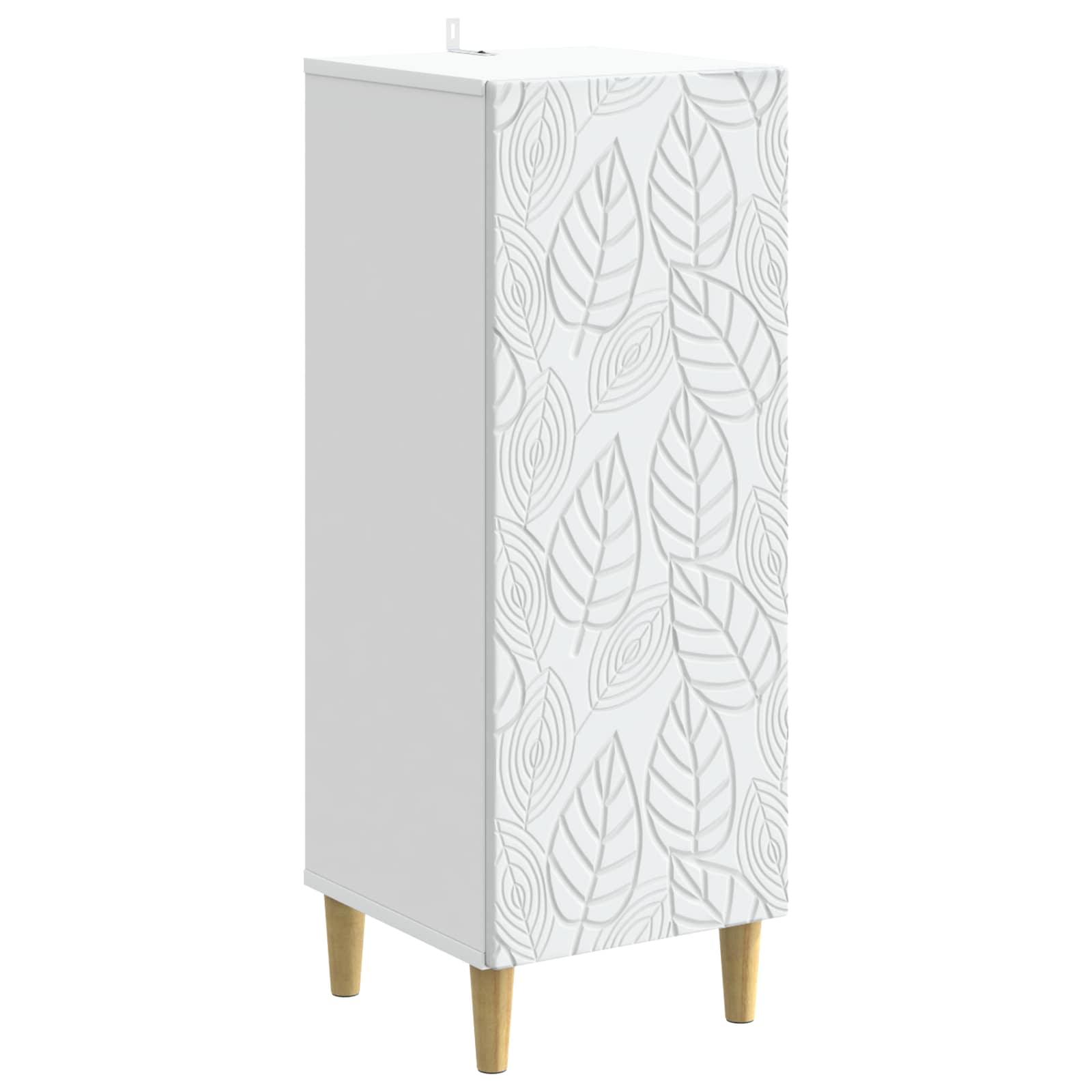 Sidebord Hvid 33 x 34,5 x 90 cm Konstrueret træ billede