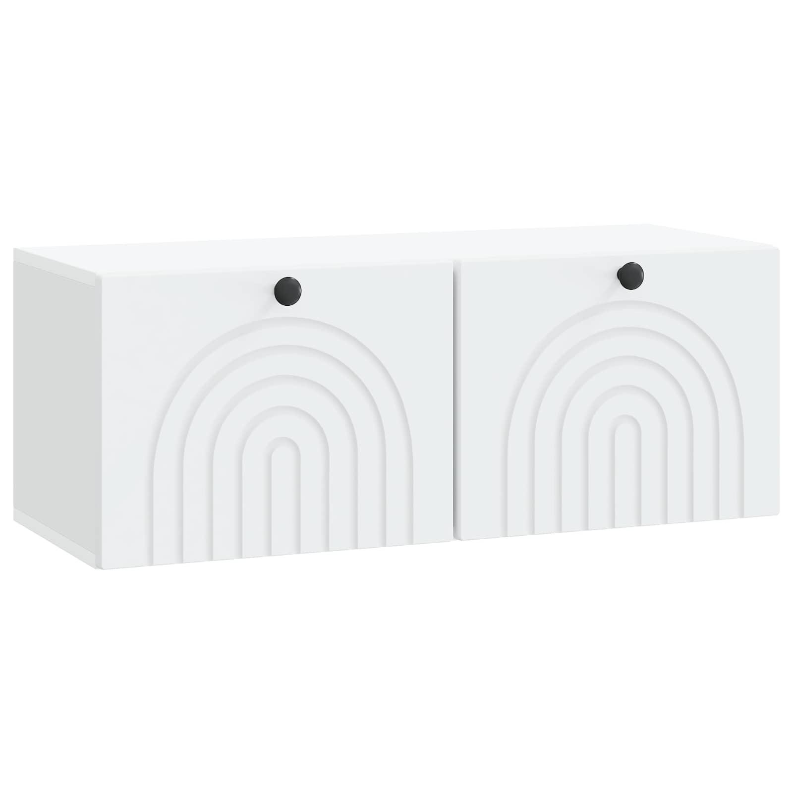 Væghængt TV-skab Hvid 78,5 x 31 x 30 cm Konstrueret træ billede