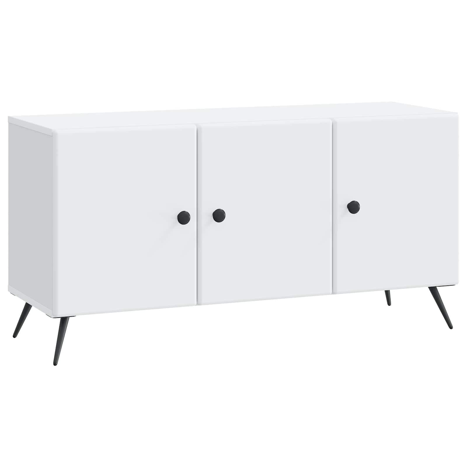 TV-skab Hvid 99 x 34,5 x 50 cm Konstrueret træ billede