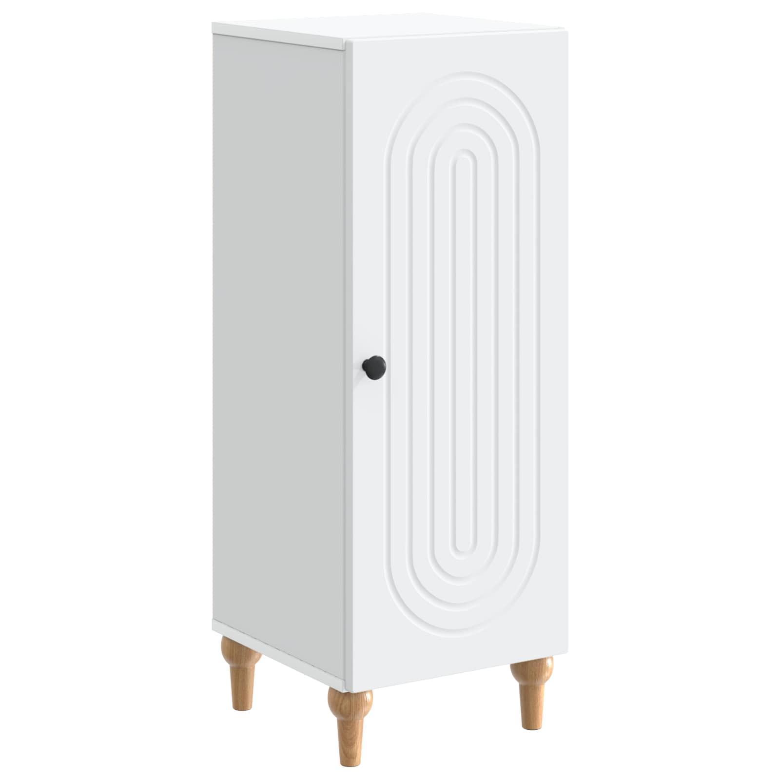 Sidebord Hvid 33 x 34,5 x 90 cm Konstrueret træ billede