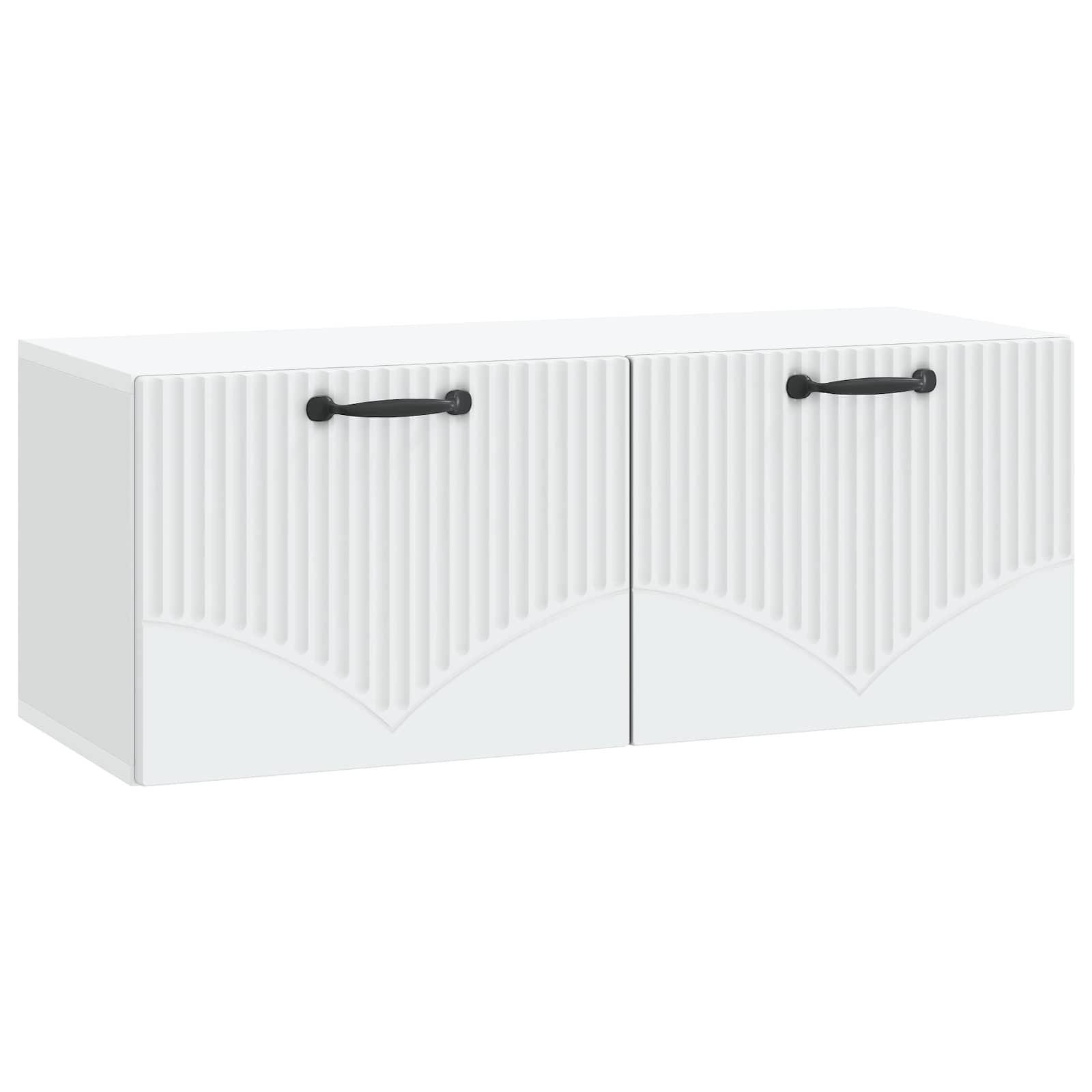 Væghængt TV-skab Hvid 78,5 x 31 x 30 cm Konstrueret træ billede