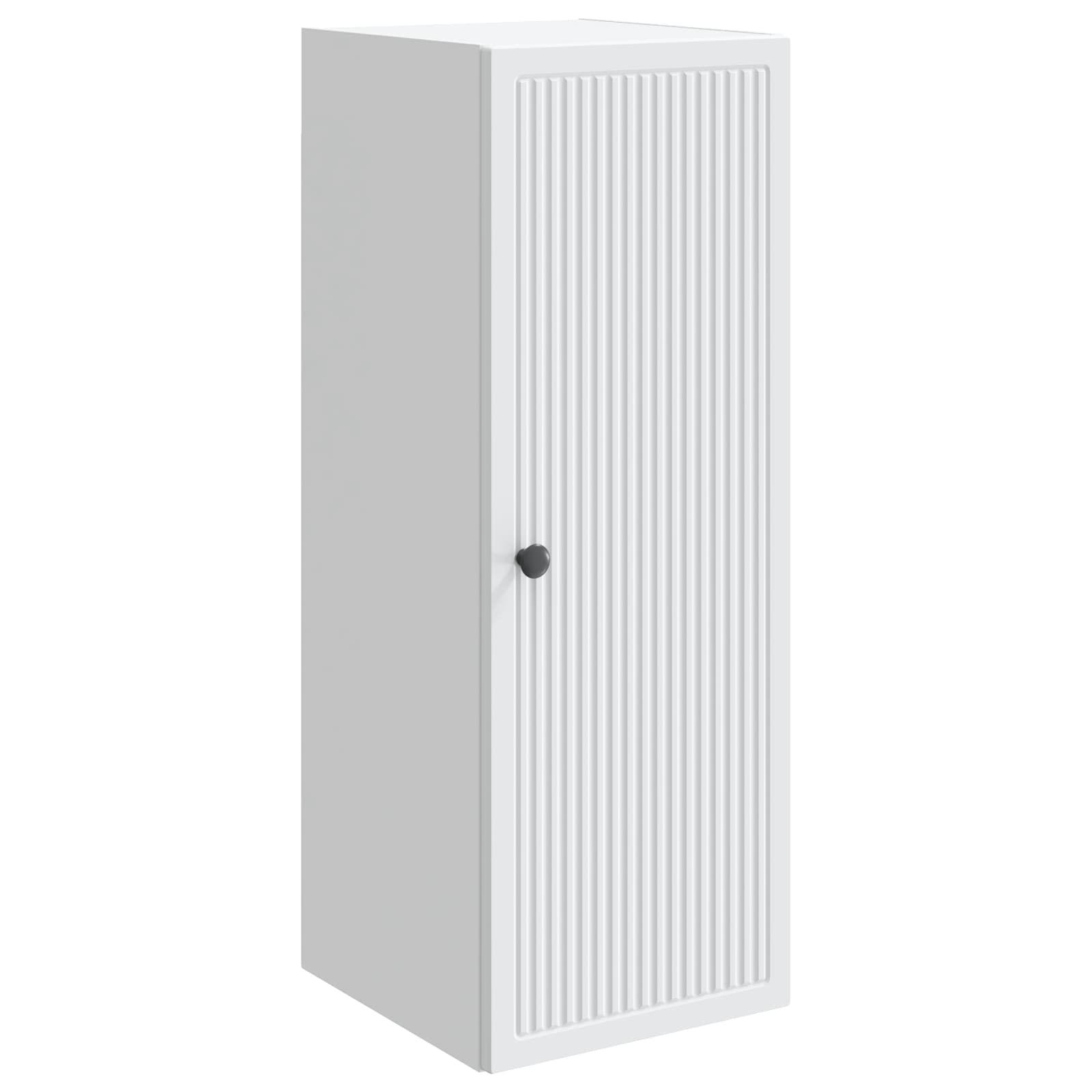 Vægmonteret skab Hvid 33 x 34,5 x 90 cm Konstrueret træ billede