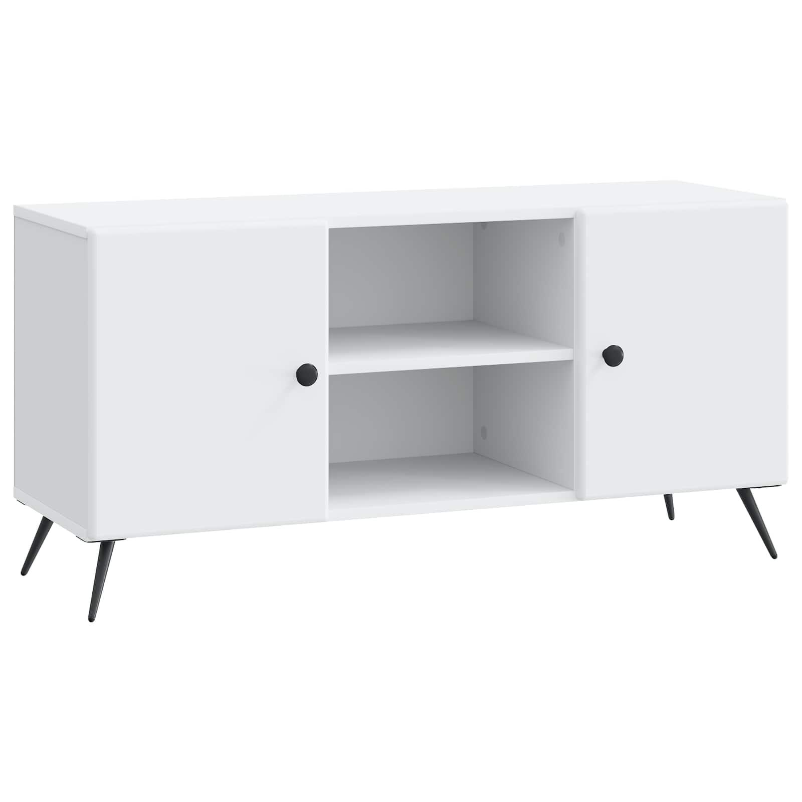 TV-skab Hvid 102 x 34,5 x 50 cm Konstrueret træ billede