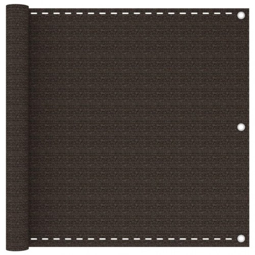 Altanafskærmning 90×300 cm i HDPE - brun