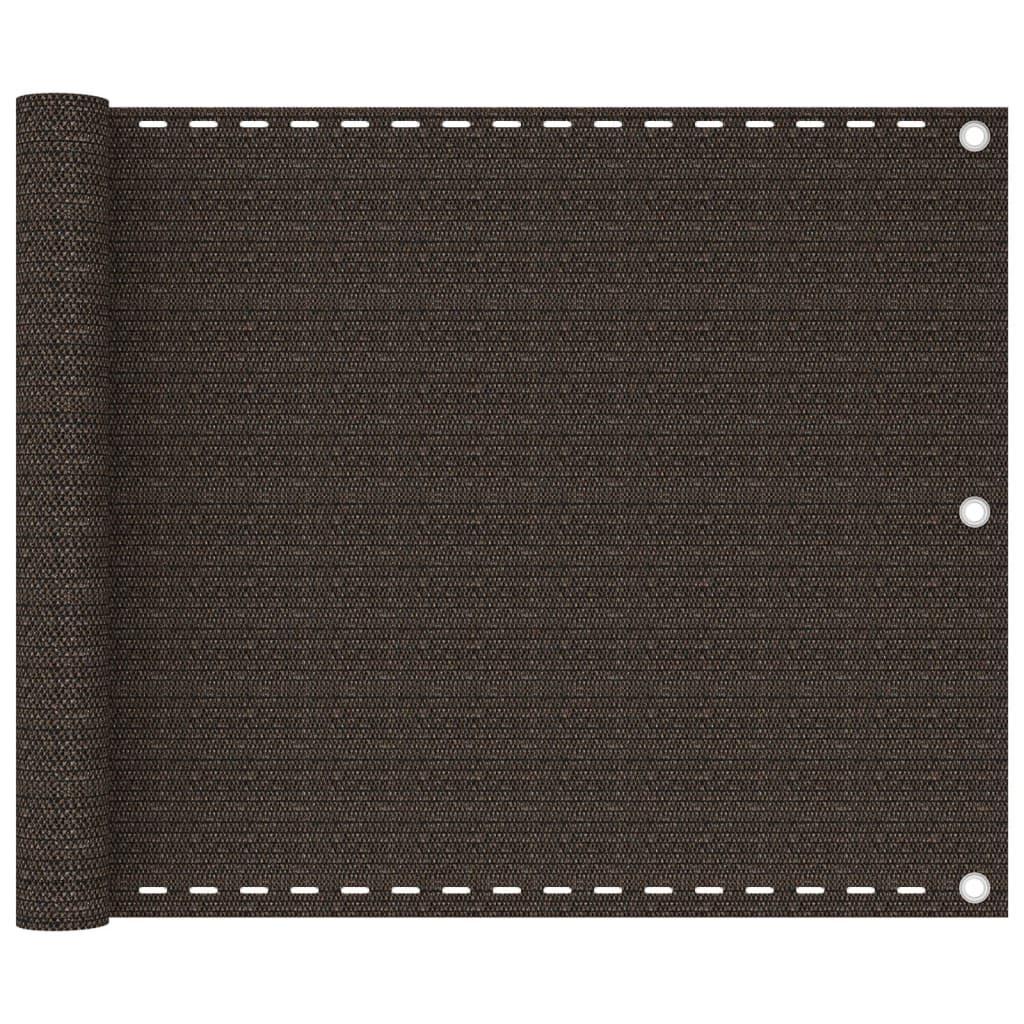 Altanafskærmning 75x300 cm HDPE brun billede
