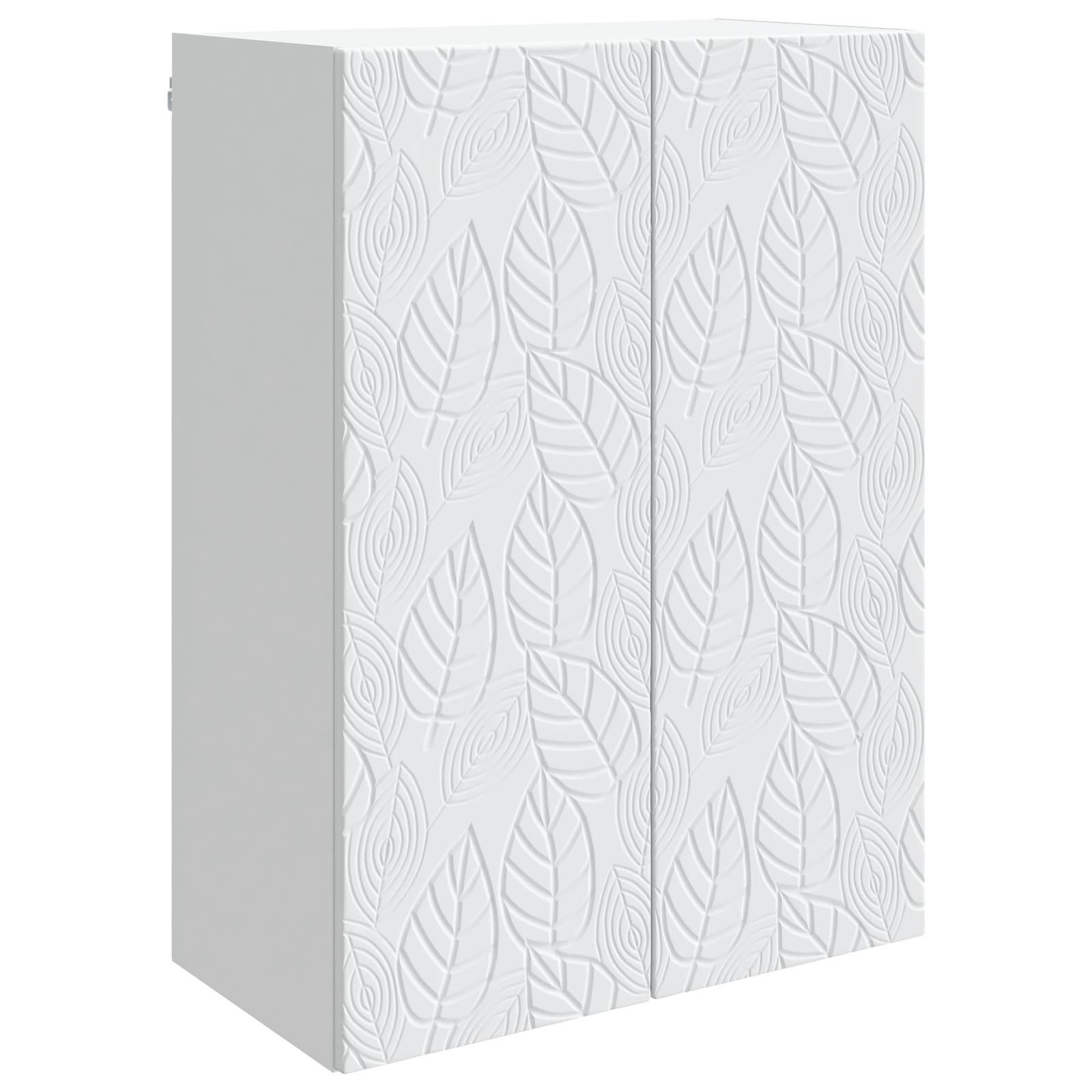 Vægmonteret skab Hvid 66 x 34,5 x 90 cm Konstrueret træ billede