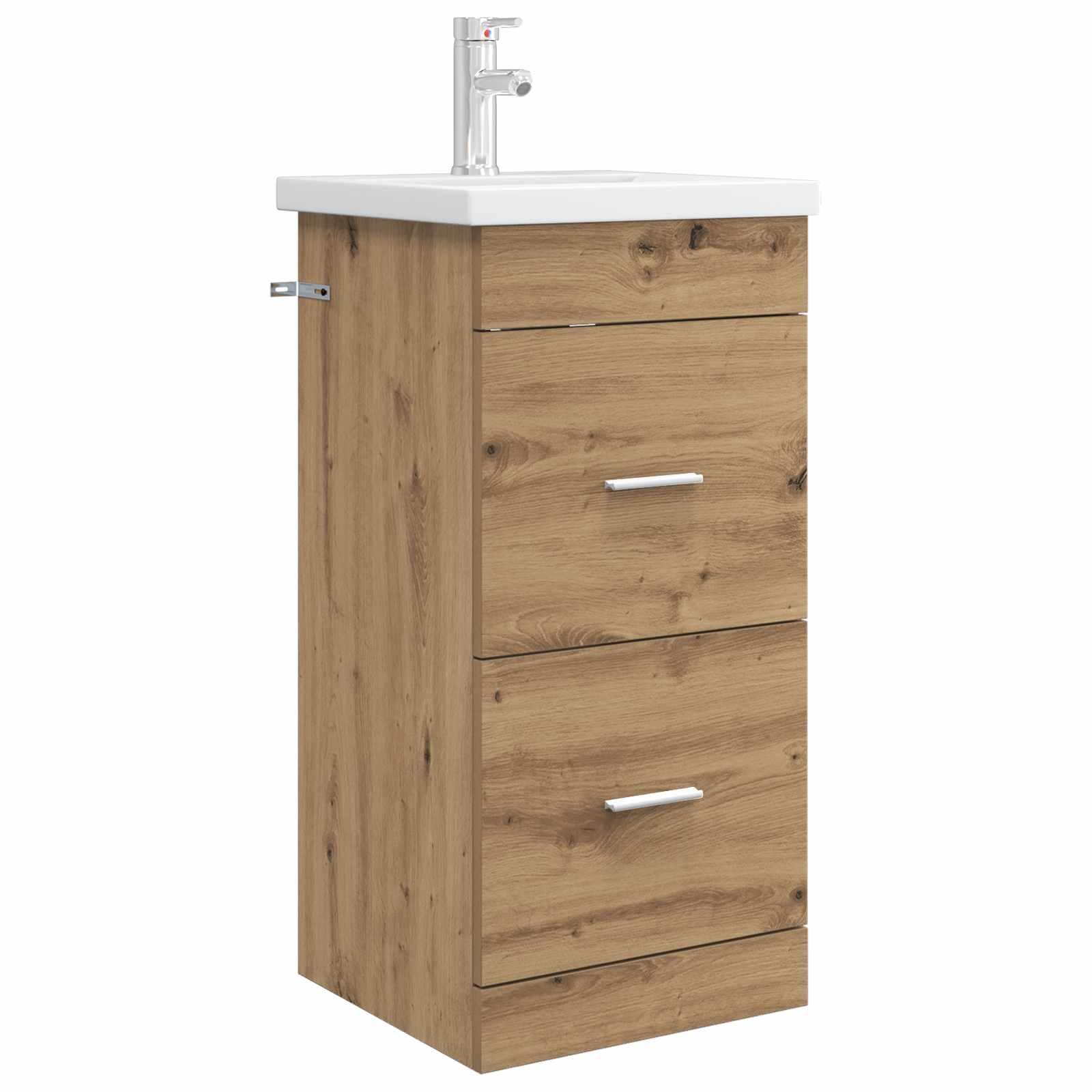 Badeværelsesvask med vask Artisan-eg 42 x 40 x 84,5 cm billede