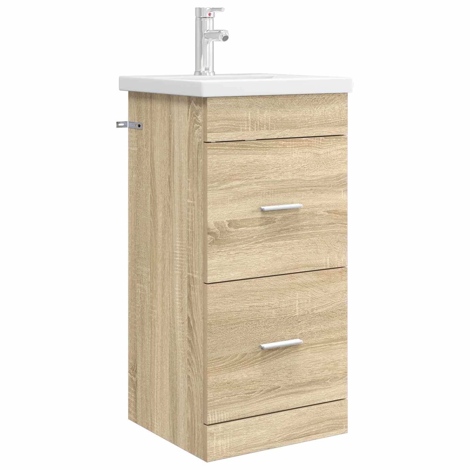 Badeværelsesvask med vask Sonoma-eg 42 x 40 x 84,5 cm billede