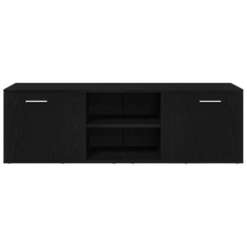 TV-skab i sort eg 120×34×37 cm - konstrueret træ