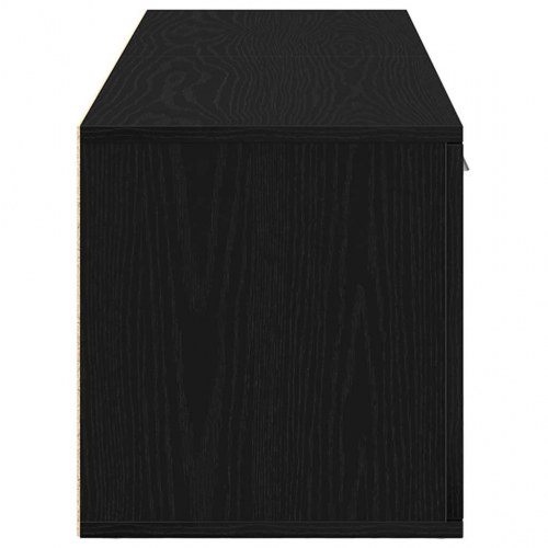 TV-skab i sort eg 120×34×37 cm - konstrueret træ