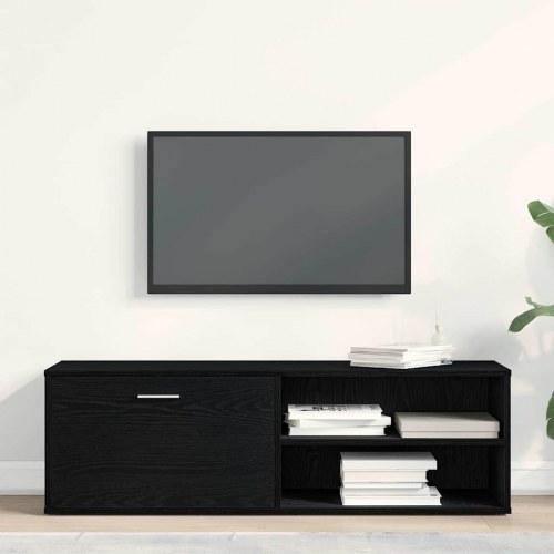 TV-skab i sort egetræslook 120 x 34 x 37 cm
