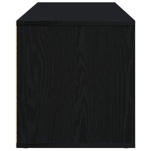 TV-skab i sort egetræslook 120 x 34 x 37 cm