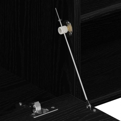 TV-skab i sort egetræslook 120 x 34 x 37 cm