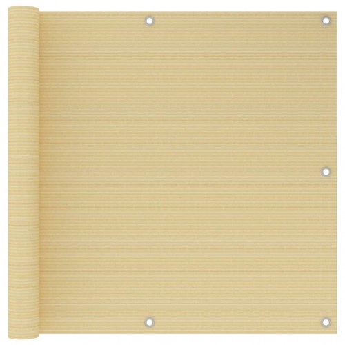 Altanafskærmning 90×300 cm i HDPE - beige privatlivsskærm