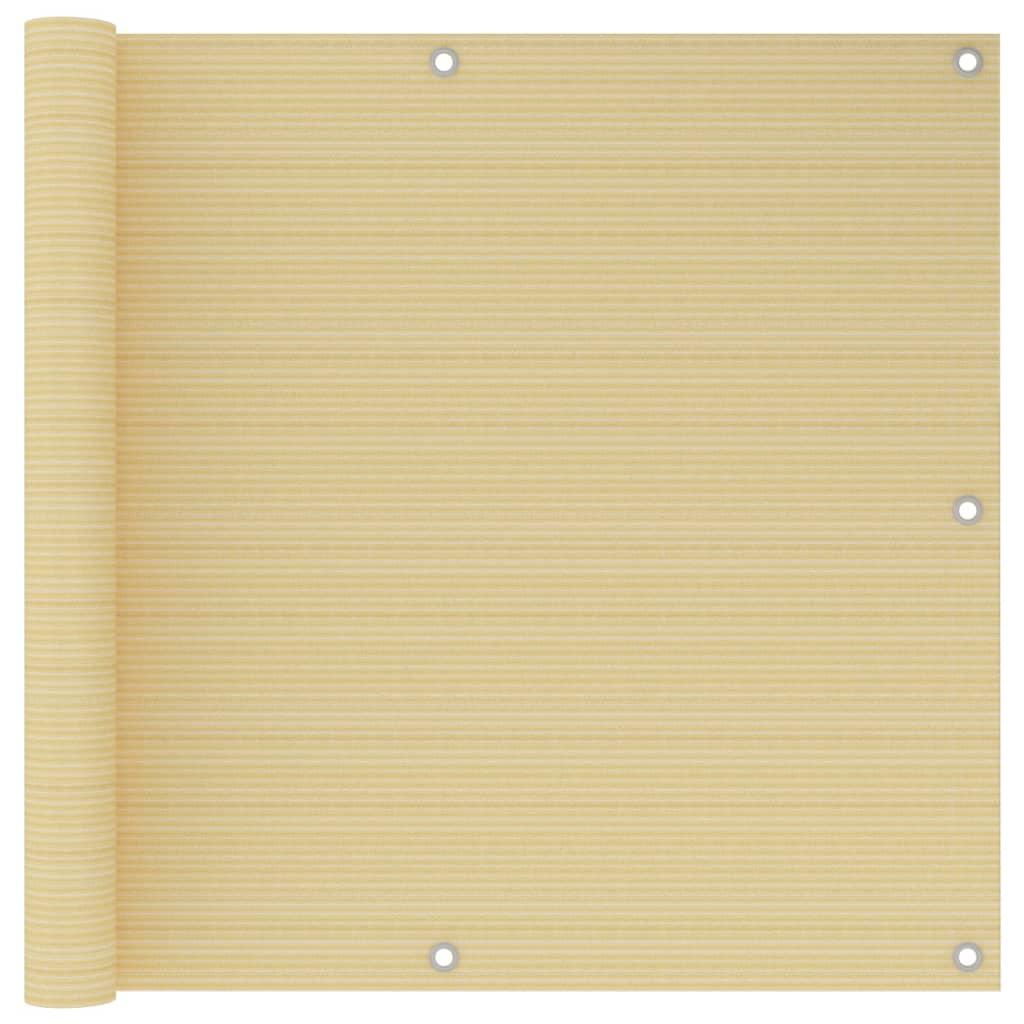 Altanafskærmning 90x300 cm HDPE beige billede