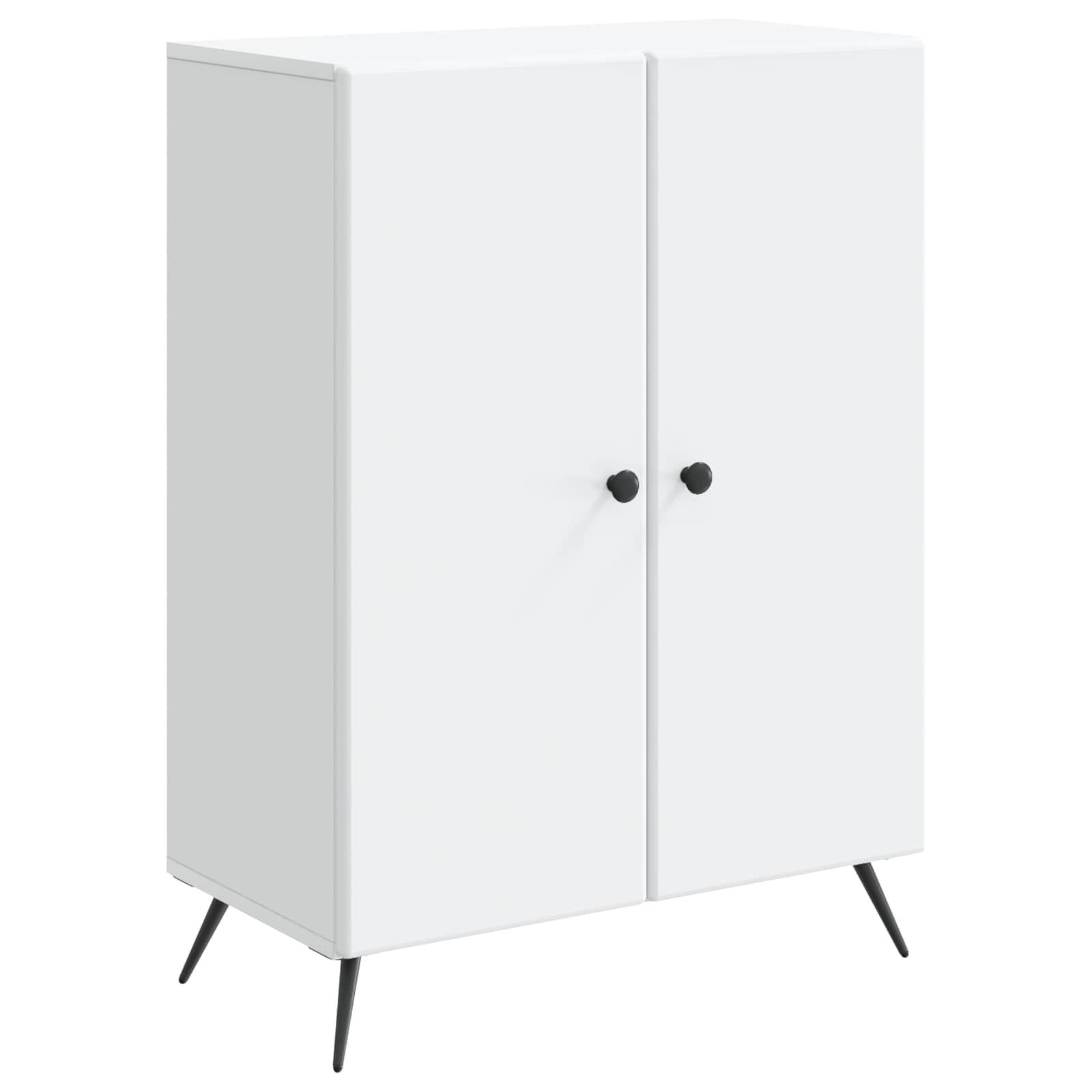 Sidebord Hvid 66 x 34,5 x 90 cm Konstrueret træ billede