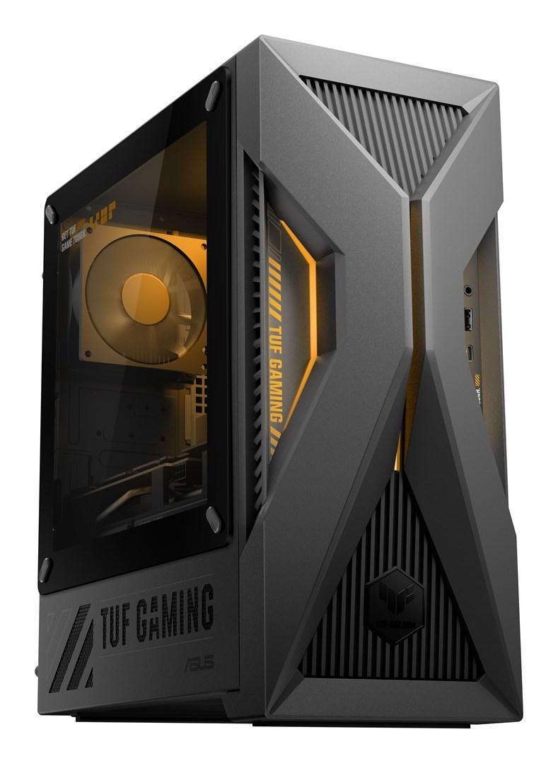 ASUS TUF Gaming T500 TM500MH-0R5220032W - Ryzen 5, 16 GB DDR5, 1 TB SSD, GeForce RTX 5060, Windows 11 Home - Mini Tower, grå billede