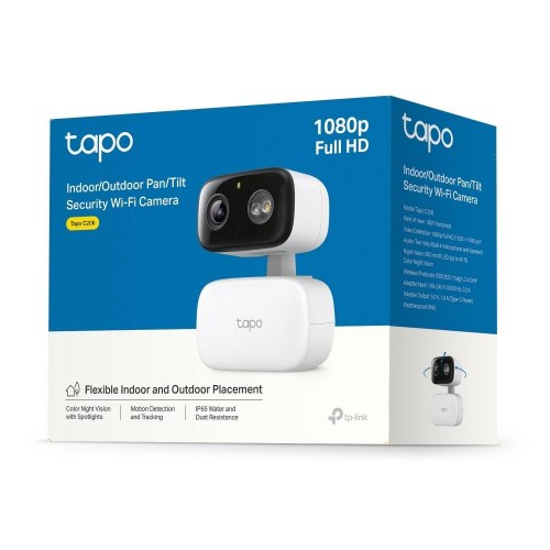 TP-Link Tapo C206 overvågningskamera - 1080p, indendørs/udendørs, Wi‑Fi