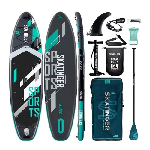 Skatinger Sports oppustelig SUP-board 350 × 89 × 15 cm - grå
