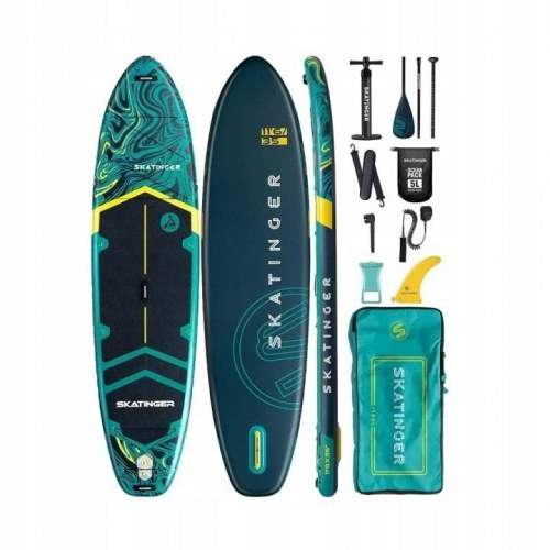 Skatinger Peninsula Trojan Horse 335×84×15 oppustelig Touring SUP-board - grøn