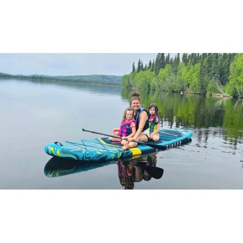 Skatinger Peninsula Trojan Horse 335×84×15 oppustelig Touring SUP-board - grøn
