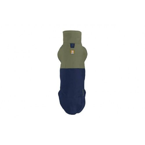 Ruffwear Sun Shower regnjakke til hund - S, blå/oliven, nylon