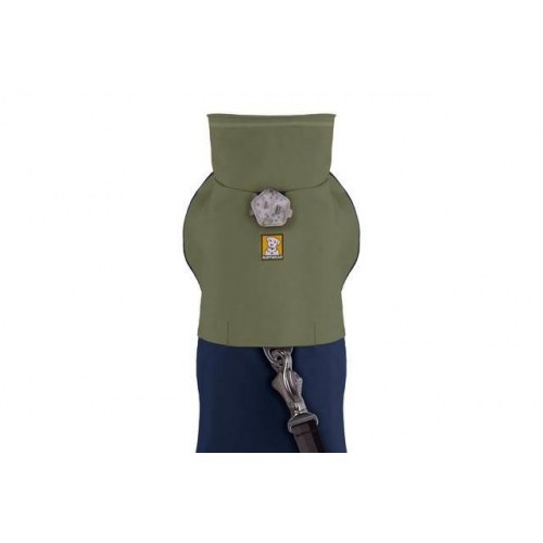 Ruffwear Sun Shower regnjakke til hund - S, blå/oliven, nylon