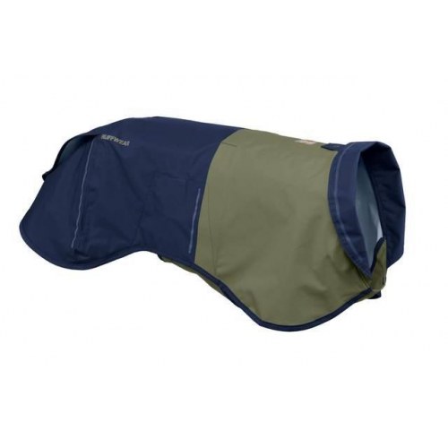 Ruffwear Sun Shower regnjakke til hund - S, blå/oliven, nylon